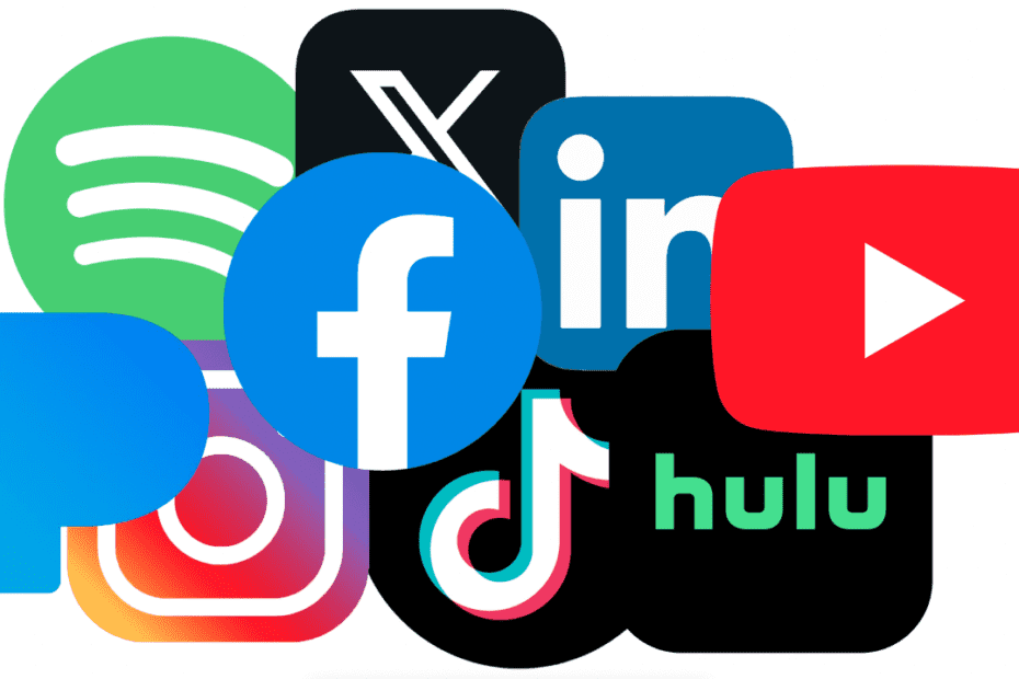 digital platforms logo collage